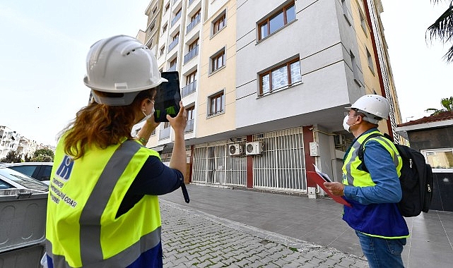 İzmir’de Bornova ve Bayraklı’da binaların üç boyutlu analizleri yapıldı