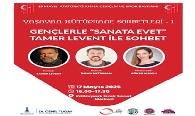 “Yaşayan Kütüphane Sohbetleri” Tamer Levent ile başlıyor