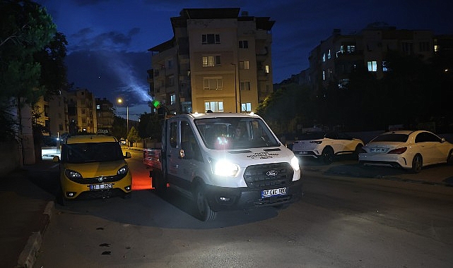 Büyükşehir’den gece vektör mesaisi