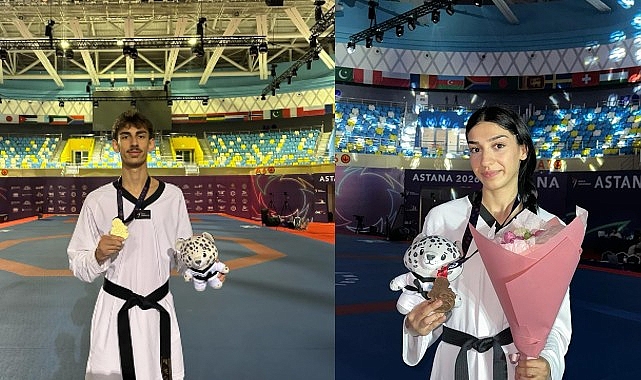 Kaan’dan altın, Zehra’dan bronz